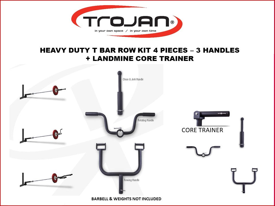 T BAR CORE TRAINER HANDLES X 4 Pcs KIT